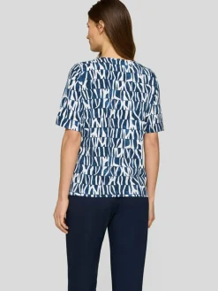 RABE Shirts & Tops*Damen T-Shirt blau gemustert