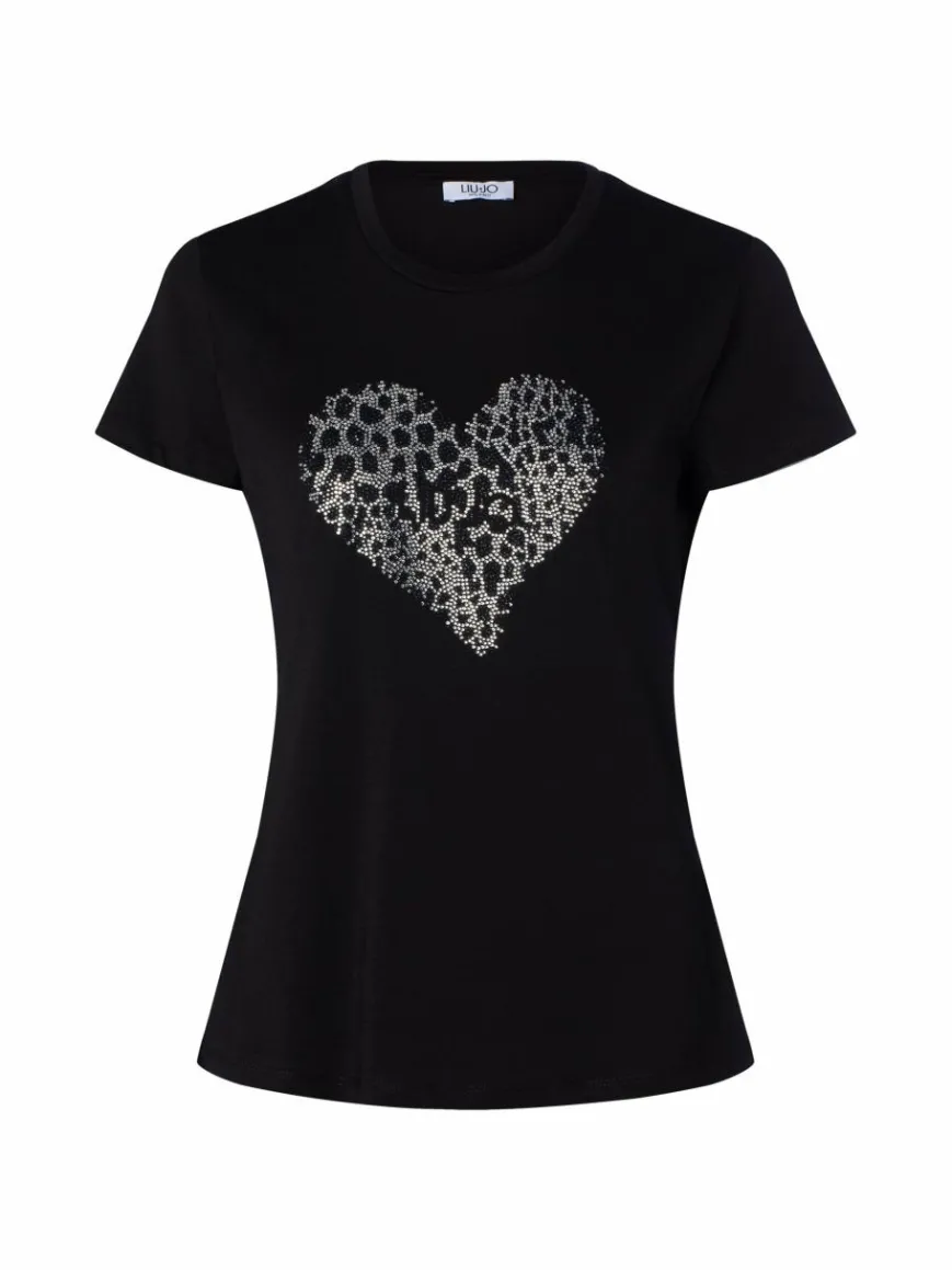 Liu Jo Collection Shirts & Tops*Damen T-Shirt schwarz uni