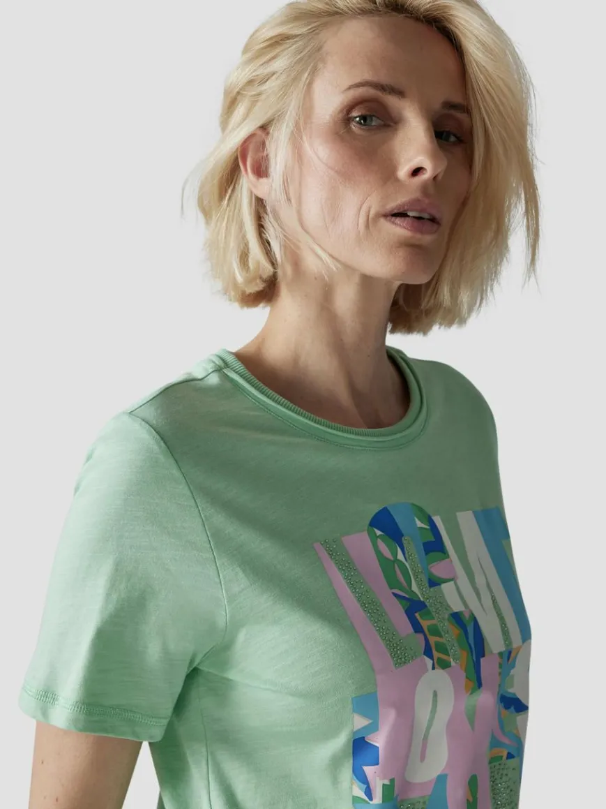 LCMT Shirts & Tops*Damen T-Shirt grün uni