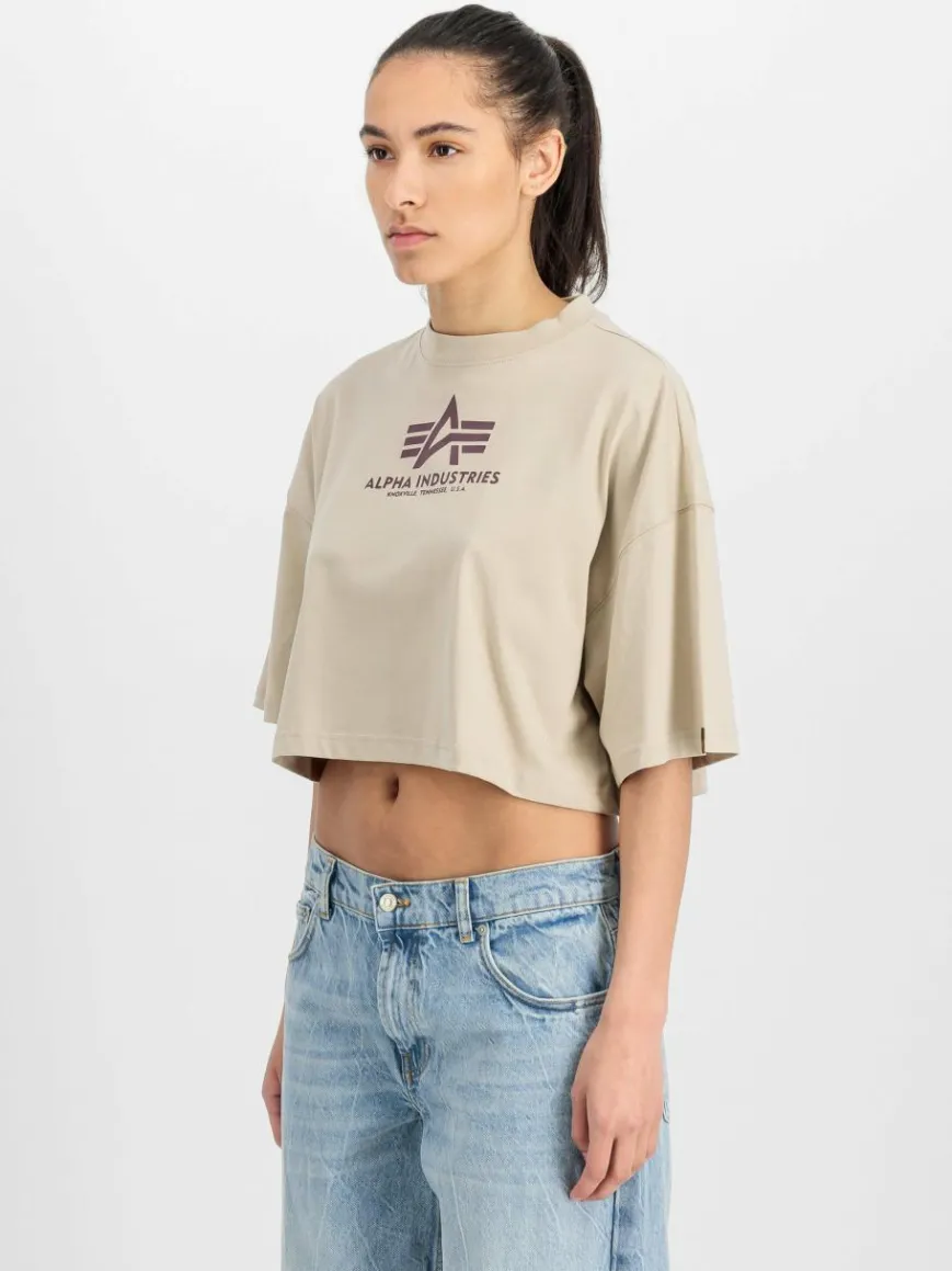 Alpha Industries Shirts & Tops*Damen T-Shirt beige bedruckt