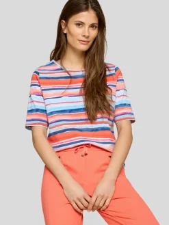 RABE Shirts & Tops*Damen T-Shirt blau gemustert