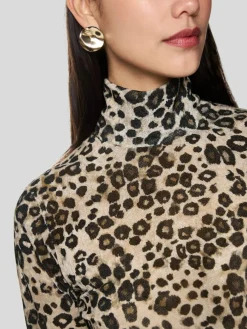 Marc Cain Shirts & Tops*Damen T-Shirt beige bedruckt