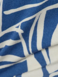 s.Oliver Shirts & Tops*Damen T-Shirt indigo ecru gemustert