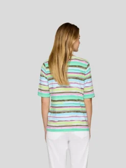 RABE Shirts & Tops*Damen T-Shirt grün gemustert