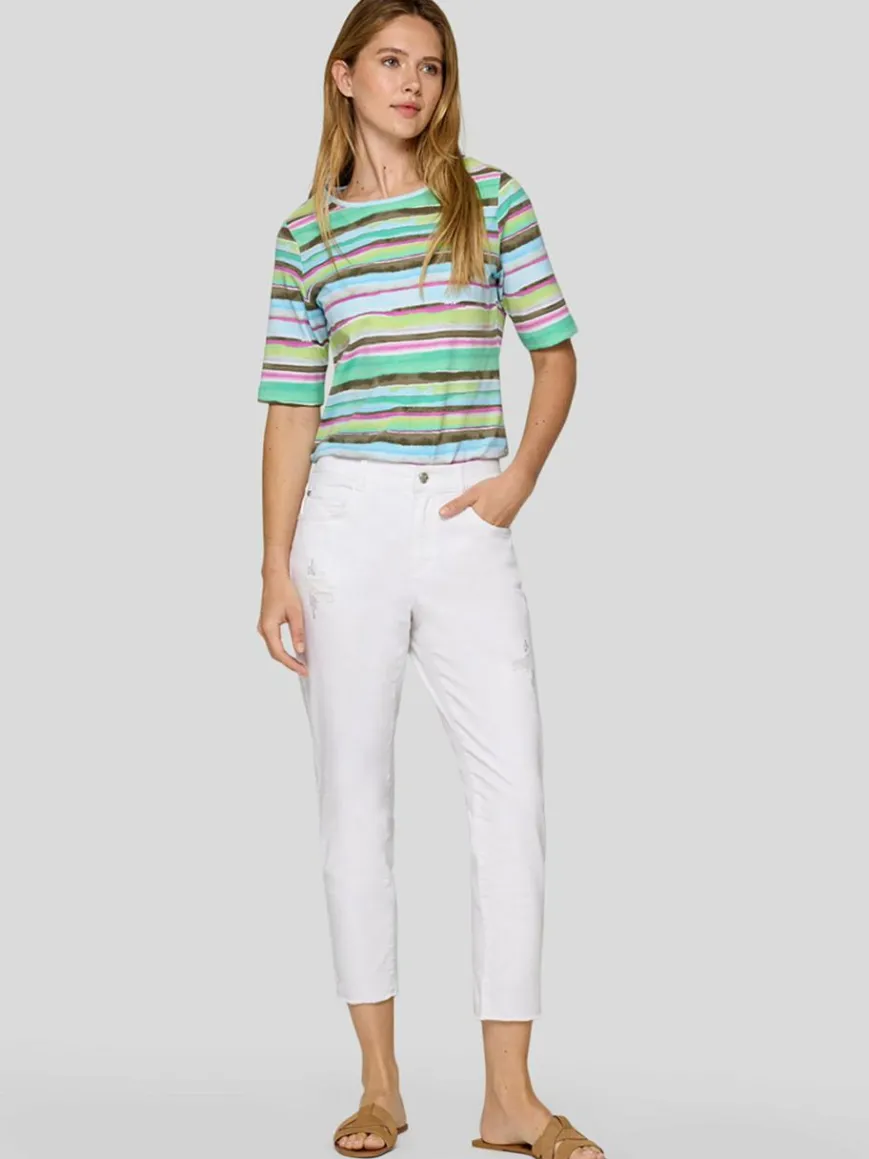 RABE Shirts & Tops*Damen T-Shirt grün gemustert