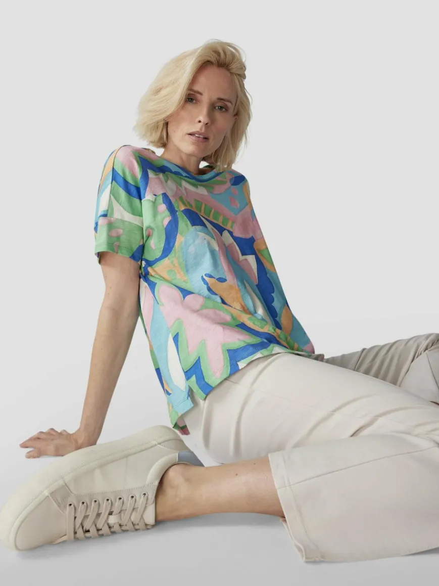 LCMT Shirts & Tops*Damen T-Shirt grün gemustert