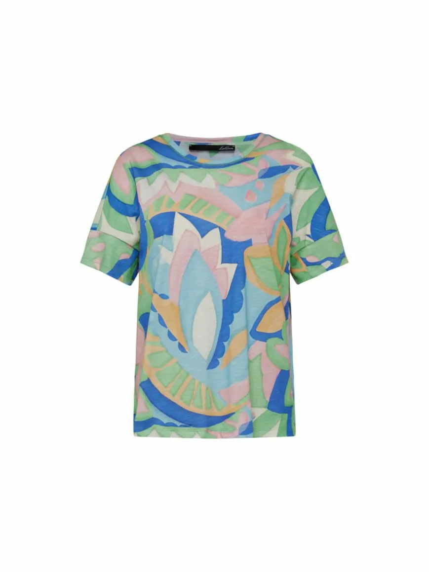 LCMT Shirts & Tops*Damen T-Shirt grün gemustert