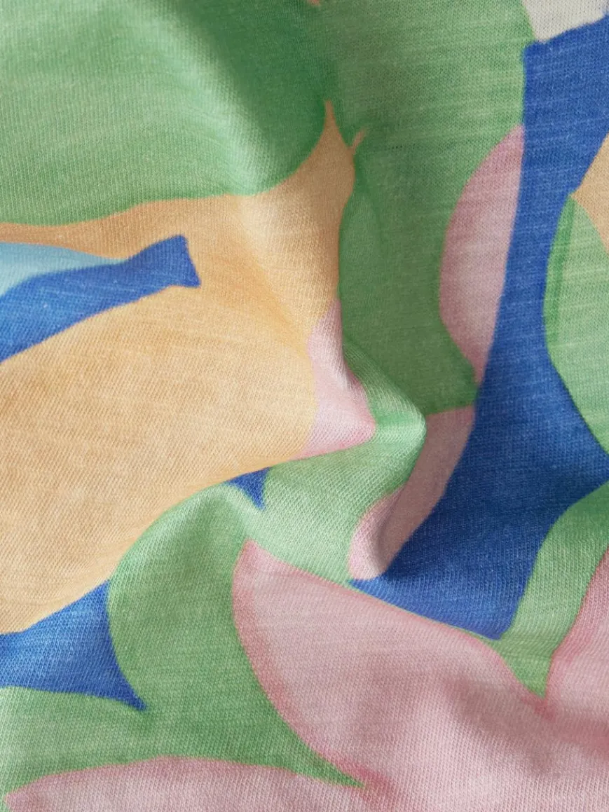 LCMT Shirts & Tops*Damen T-Shirt grün gemustert