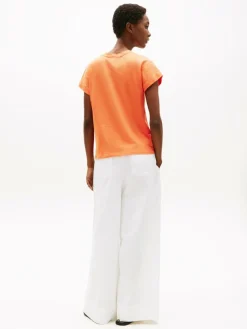 Tommy Hilfiger Shirts & Tops*Damen T-Shirt orange uni