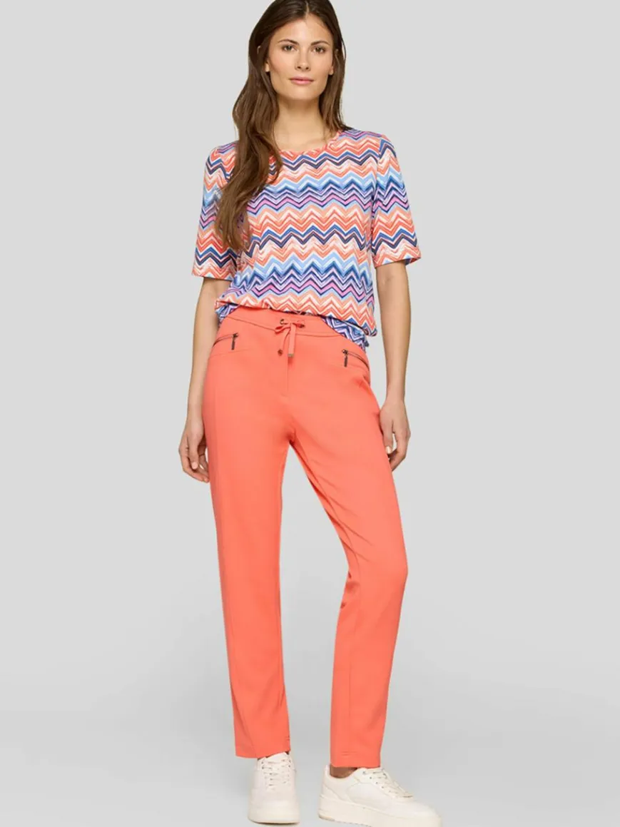 RABE Shirts & Tops*Damen T-Shirt blau gemustert