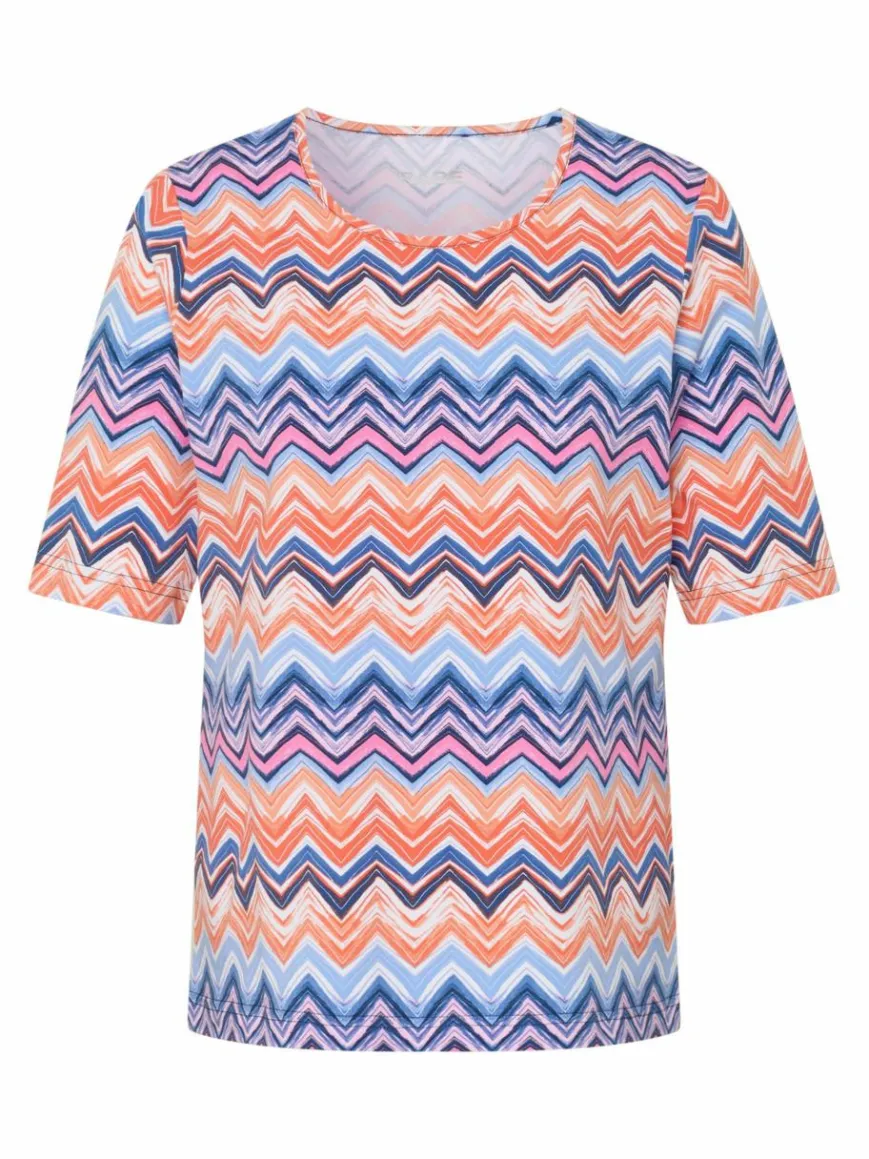 RABE Shirts & Tops*Damen T-Shirt blau gemustert