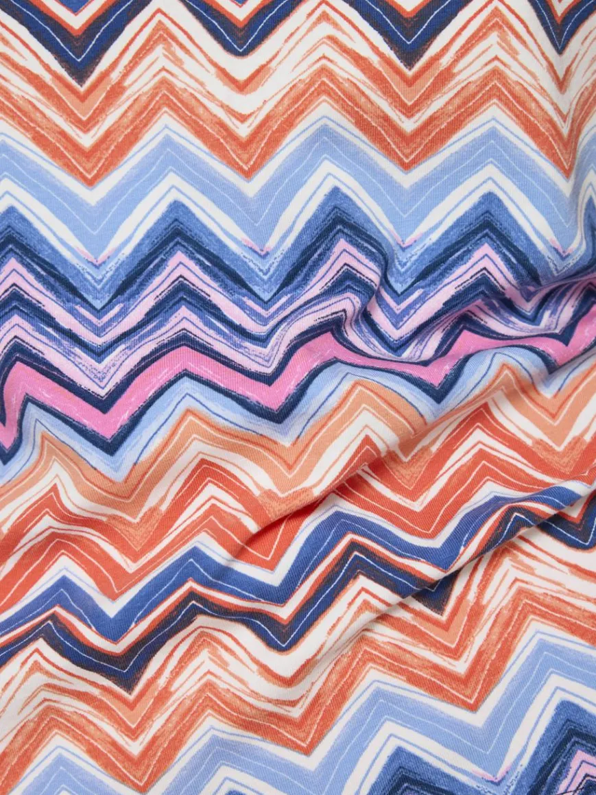 RABE Shirts & Tops*Damen T-Shirt blau gemustert