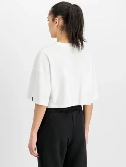 Alpha Industries Shirts & Tops*Damen T-Shirt weiß uni