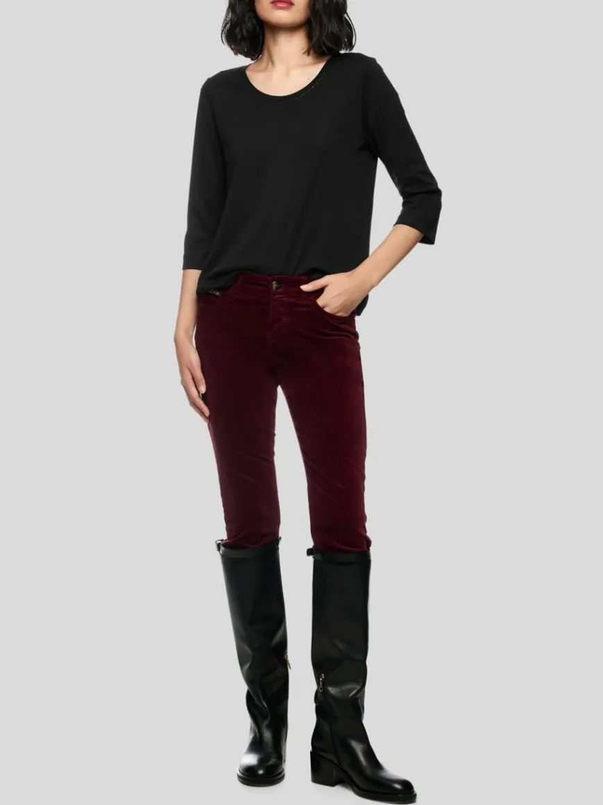 Marc Cain Shirts & Tops*Damen T-Shirt schwarz uni