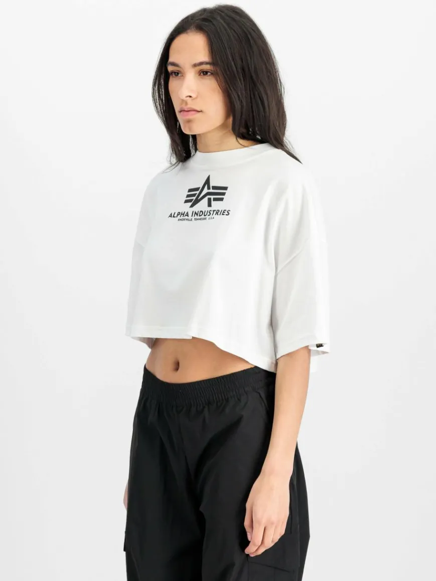 Alpha Industries Shirts & Tops*Damen T-Shirt weiß bedruckt