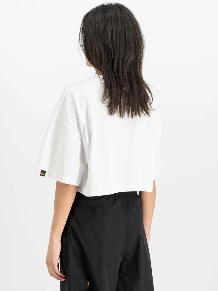 Alpha Industries Shirts & Tops*Damen T-Shirt weiß bedruckt