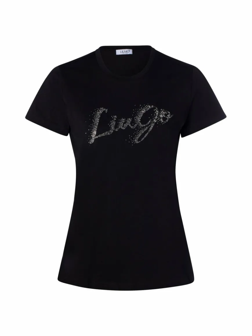 Liu Jo Collection Shirts & Tops*Damen T-Shirt schwarz uni