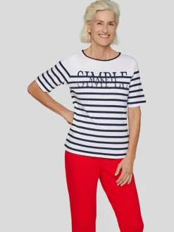 RABE Shirts & Tops*Damen T-Shirt blau gestreift