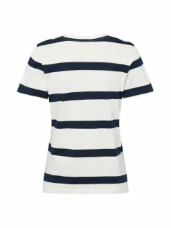 Tommy Hilfiger Shirts & Tops*Damen T-Shirt ecru marine gestreift