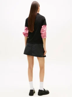 Tommy Jeans Shirts & Tops*Damen T-Shirt schwarz uni