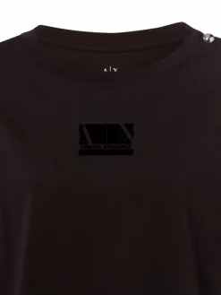 Armani Exchange Shirts & Tops*Damen T-Shirt schwarz uni