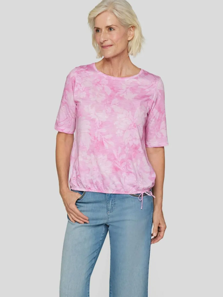 RABE Shirts & Tops*Damen T-Shirt rosa gemustert