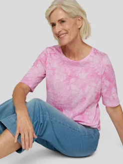 RABE Shirts & Tops*Damen T-Shirt rosa gemustert