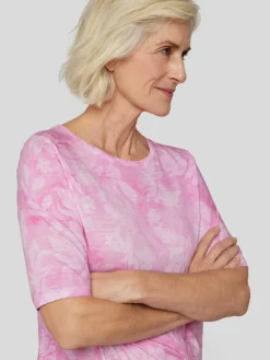 RABE Shirts & Tops*Damen T-Shirt rosa gemustert