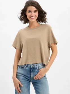 american vintage Shirts & Tops*Damen T-Shirt - Ypawood melange meliert