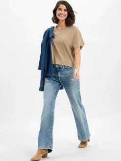 american vintage Shirts & Tops*Damen T-Shirt - Ypawood melange meliert