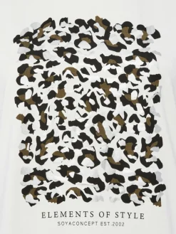 soyaconcept® Shirts & Tops*Damen T-Shirt SC-Marica ecru bedruckt