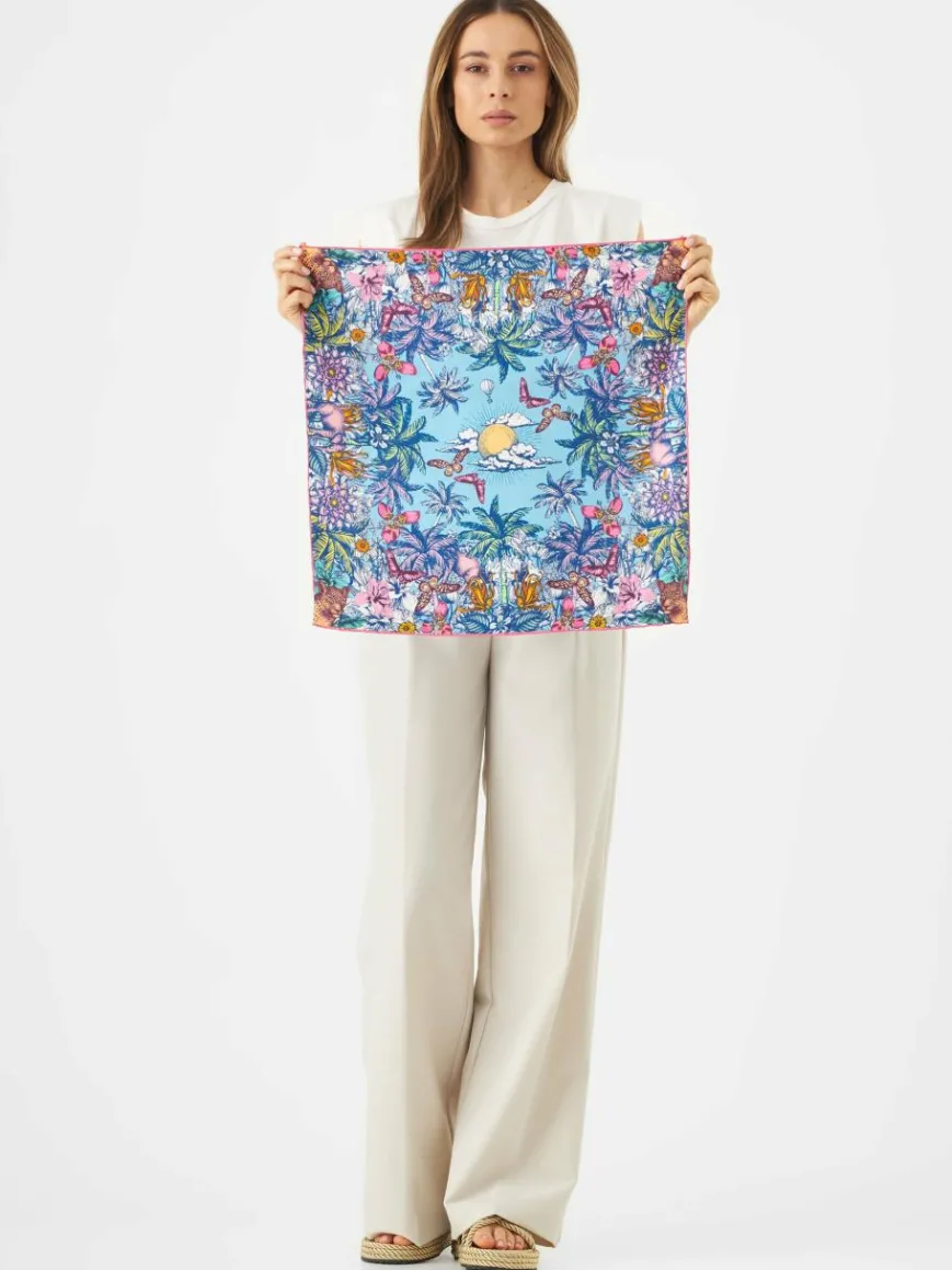 Codello Schals & Tücher*Damen Tuch blau bedruckt