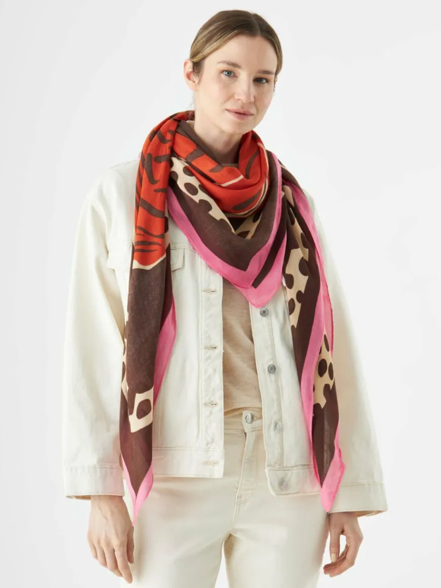 Codello Schals & Tücher*Damen Tuch braun bedruckt