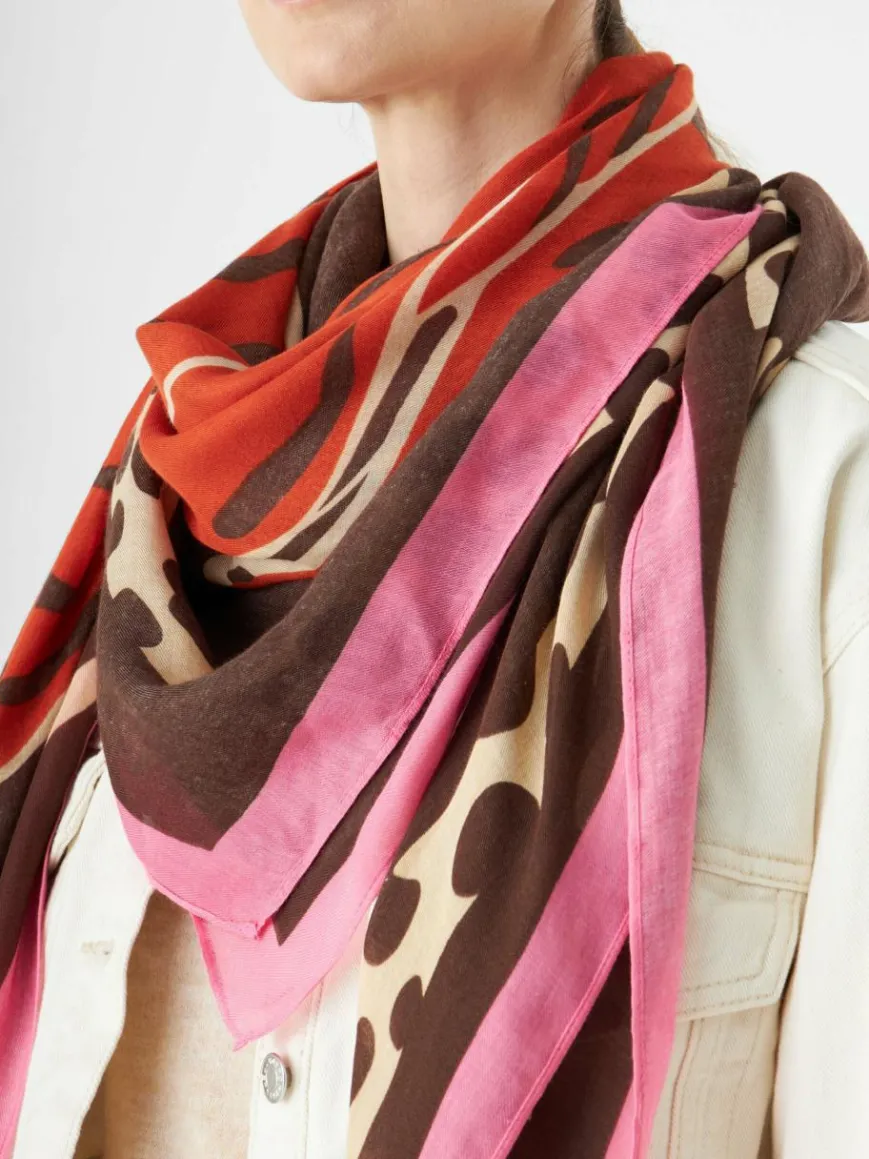 Codello Schals & Tücher*Damen Tuch braun bedruckt