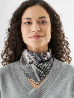 Codello Schals & Tücher*Damen Tuch grau bedruckt