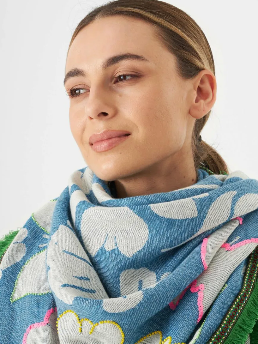 Codello Schals & Tücher*Damen Tuch blau gemustert