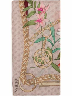 GUESS Schals & Tücher*Damen Tuch altrosa mehrfarbig gemustert