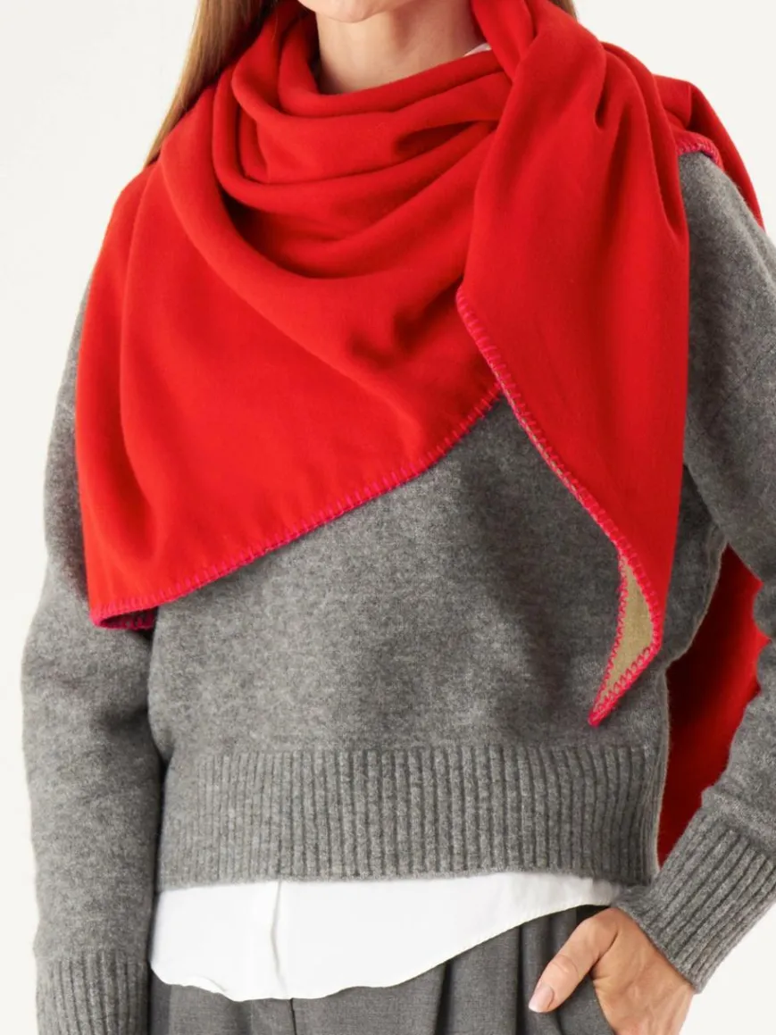 Codello Schals & Tücher*Damen Tuch rot uni