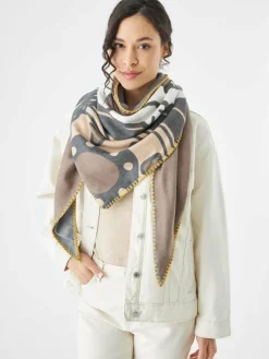 Codello Schals & Tücher*Damen Tuch grau bedruckt