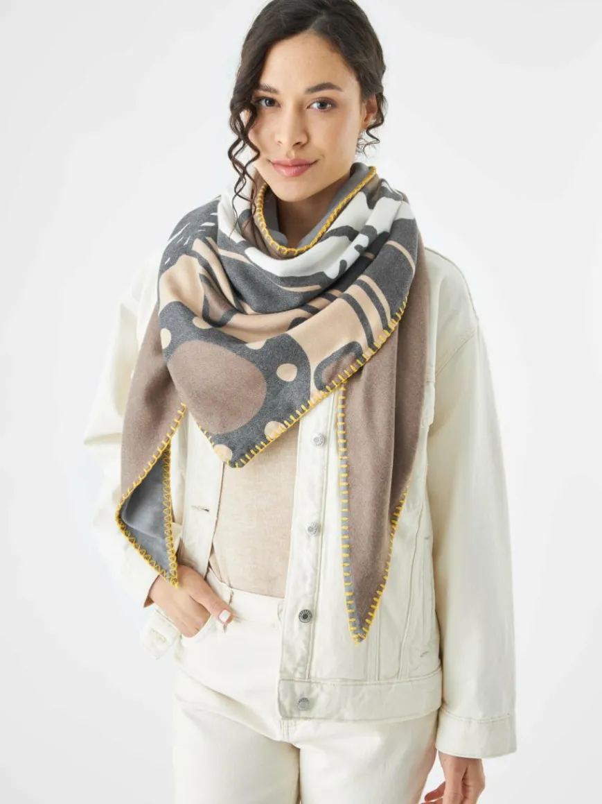Codello Schals & Tücher*Damen Tuch grau bedruckt