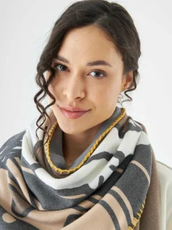 Codello Schals & Tücher*Damen Tuch grau bedruckt