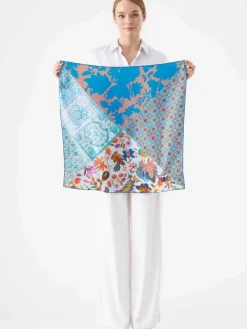 Codello Schals & Tücher*Damen Tuch blau bedruckt