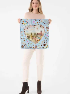 Codello Schals & Tücher*Damen Tuch blau bedruckt