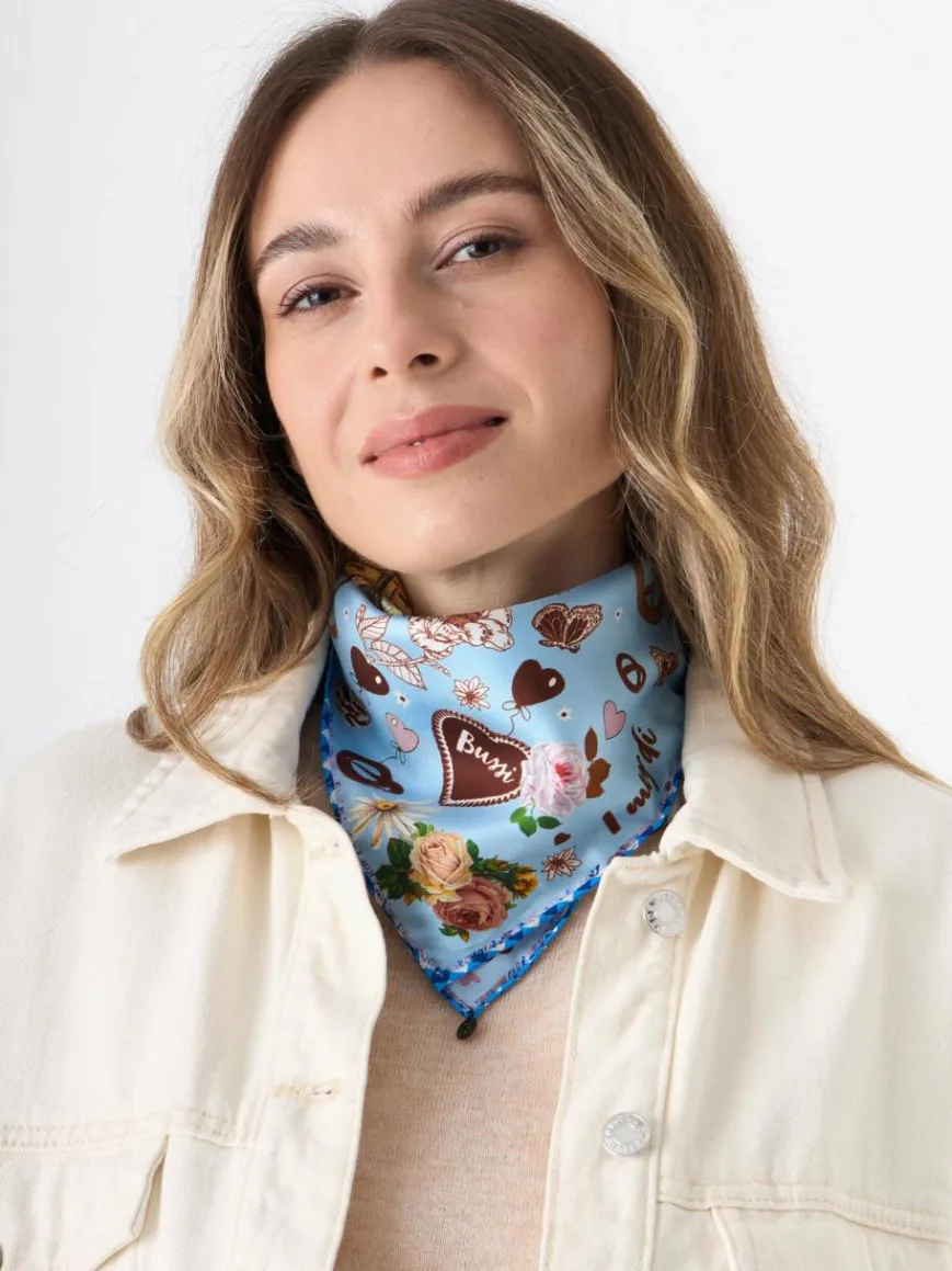 Codello Schals & Tücher*Damen Tuch blau bedruckt