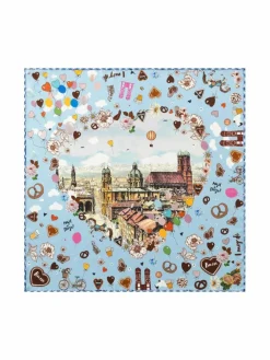 Codello Schals & Tücher*Damen Tuch blau bedruckt