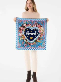 Codello Schals & Tücher*Damen Tuch blau bedruckt