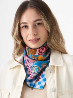 Codello Schals & Tücher*Damen Tuch blau bedruckt