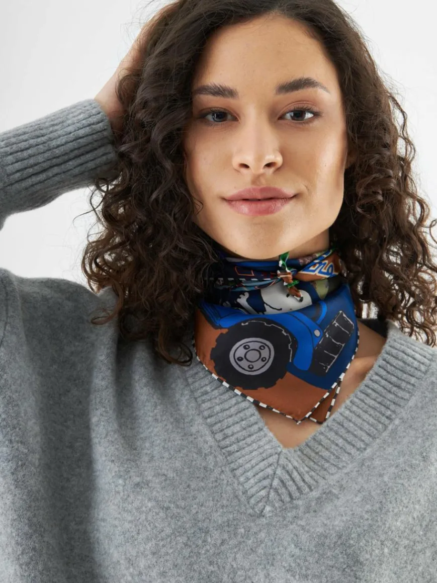 Codello Schals & Tücher*Damen Tuch blau bedruckt