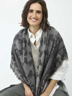 Codello Schals & Tücher*Damen Tuch schwarz bedruckt