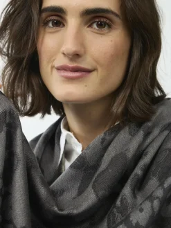 Codello Schals & Tücher*Damen Tuch schwarz bedruckt